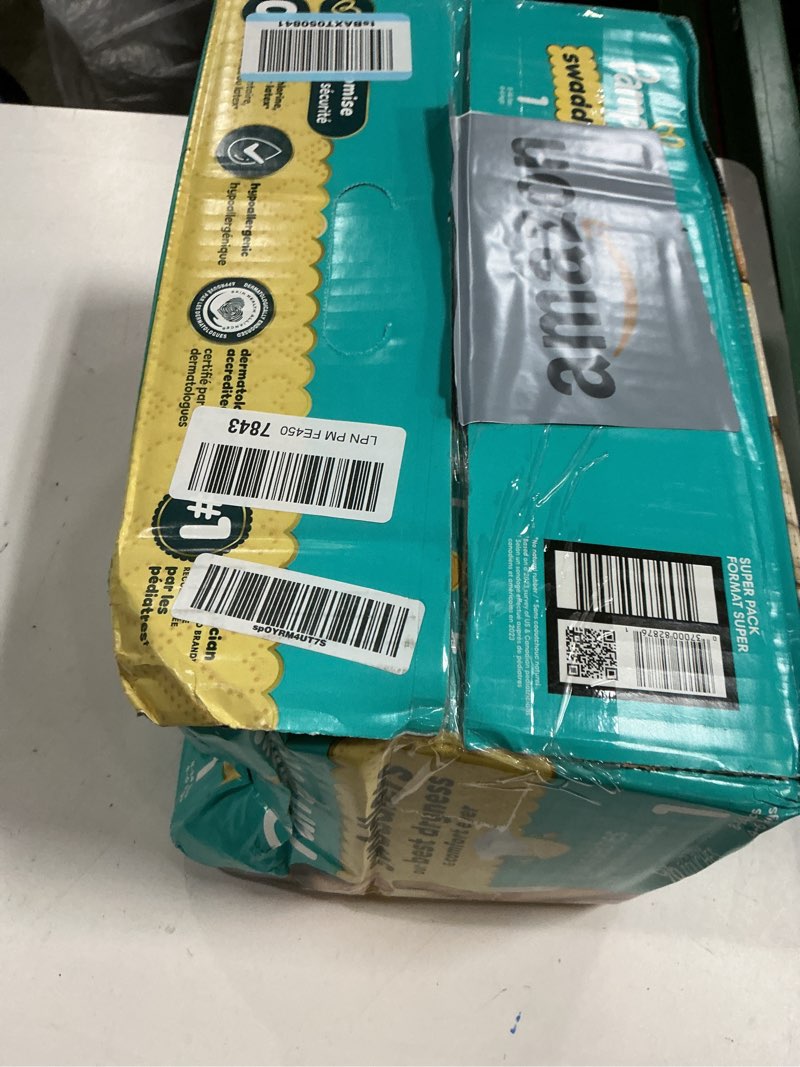 Condition photo showing New/Like New for Pampers Swaddlers Diapers, Size 1 (8-14 lbs), 96 Count, Absorbent, Keeps Baby Dry and Comfortable, Skin Safe Disposable Baby Diaper (Packaging May Vary) Size 1 96