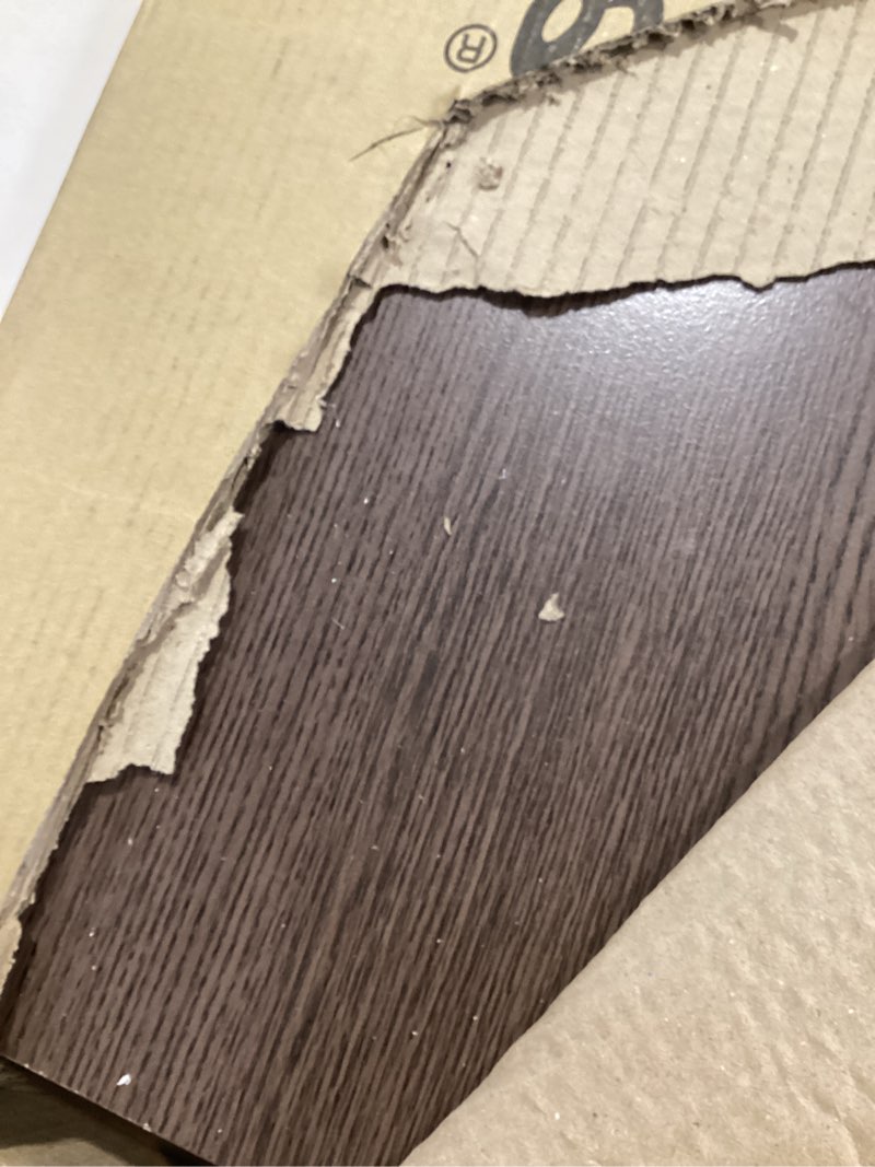 Condition photo showing Good Condition for Furinno TURN-N-TUBE TV Riser Stand, 2-Tier Small Elevated No Tools TV Stand, TV Console for TV up to 32 inch, 15.8 x 23.8 x 11, for Living Room, Bedroom, Dark Brown Dark Brown/Black 2-Tier