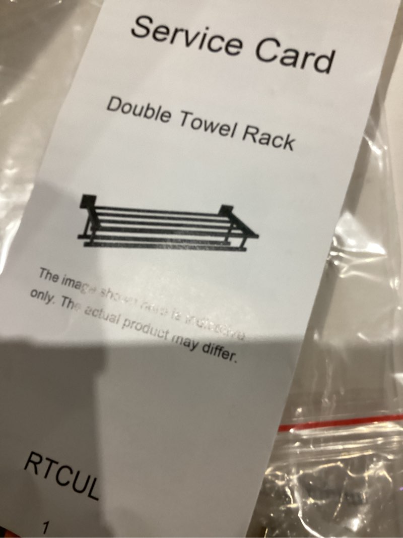 Condition photo showing New/Like New for double towel rack