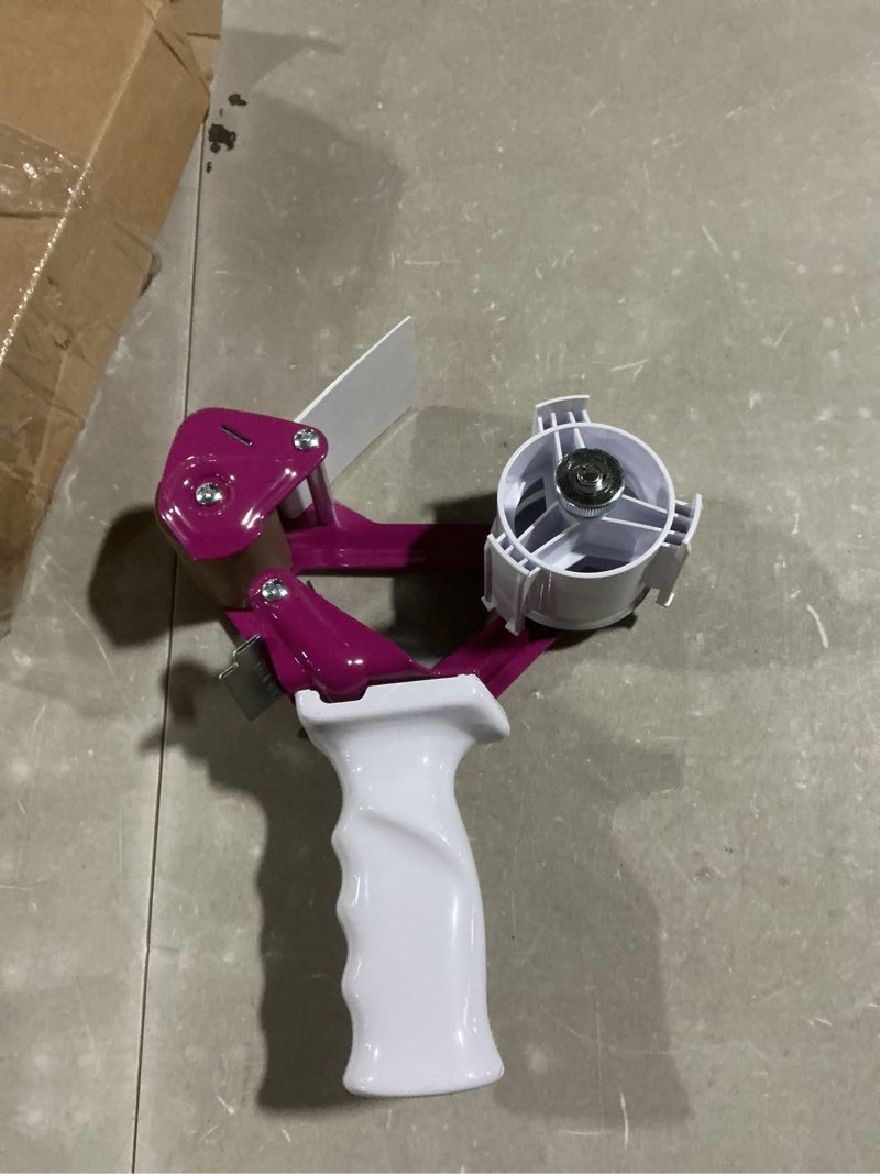 Condition photo showing Good Condition for tapewell heavy duty metal frame 2 inch wide packing tape dispenser gun with special ergonomic handle, 3" core, premium tempered steel blade purple 2 inch