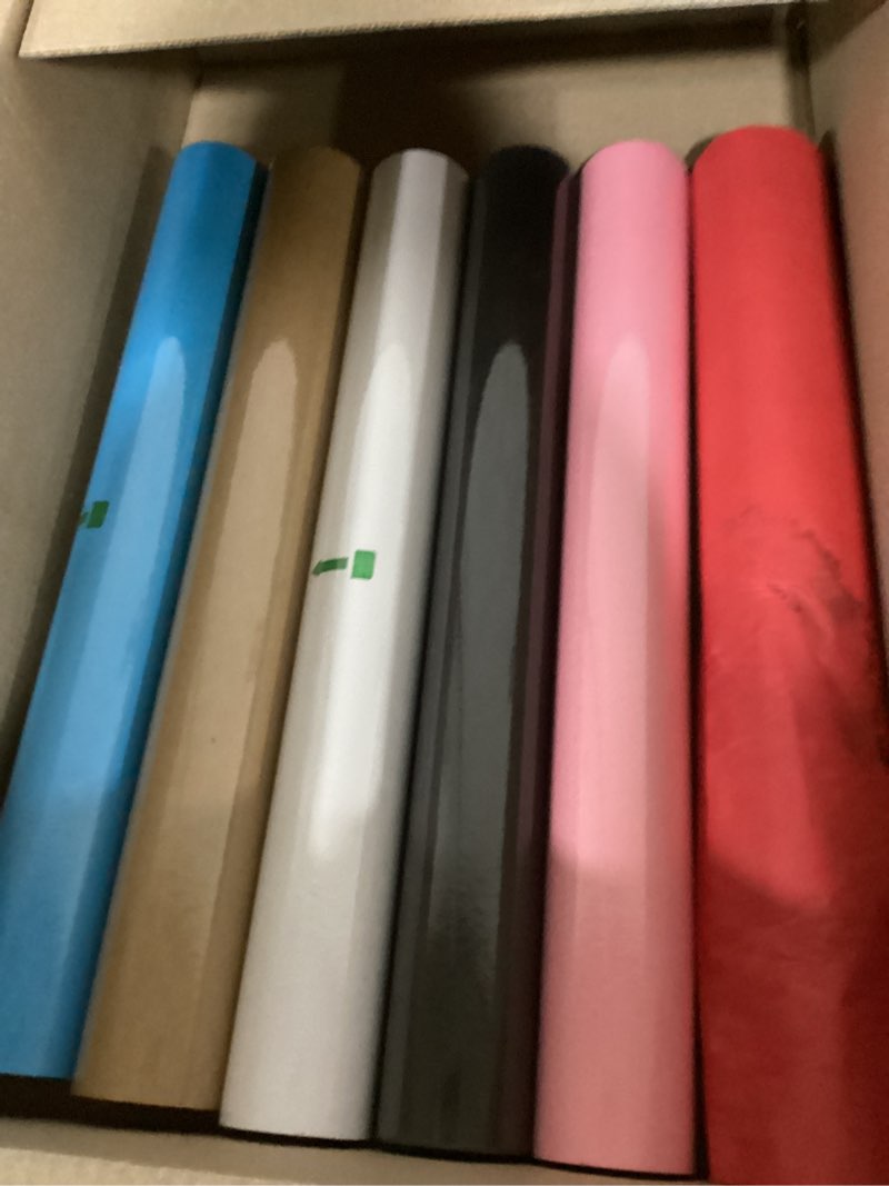 Condition photo showing As Is for colarr 6 pack bulletin board paper roll colored 19. 7 inches x 50 feet fade resistant construction craft paper roll bulk for diy projects gift wrapping drawing painting classroom decor(classic color) multi color