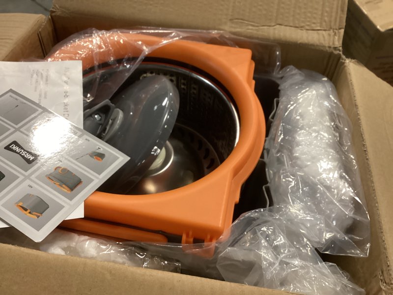 Condition photo showing Good Condition for Spin Mop and Bucket Set,Detachable Double Buckets Separate Dirty Water with Stainless Steel Wringer for Floor Cleaning,Cleaning Buckets with 4 Mop Head Replacements for Household Use A-a93 Detachable bucket