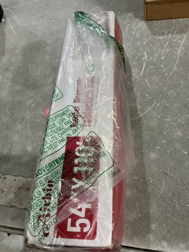 Condition photo showing New/Like New for plastic table cloth, 110' x 54" table cloths disposable table cover roll | premium clear plastic tablecloth roll with sliding cutter tablecloths rectangular for kitchen tables, parties, buffet tables clear 1320" x 54" (rectangular)