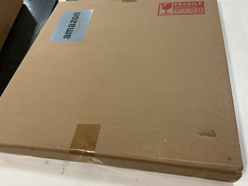 Condition photo showing New/Like New for Honiway Large Wall Clock Battery Operated 21 in Rustic Wood Boho Sunburst Decorative Wall Clock Silent Non Ticking Farmhouse Wall Clocks for Living Room Bedroom Kitchen Bathroom Decor (Tricolor) Tricolor 21 inch