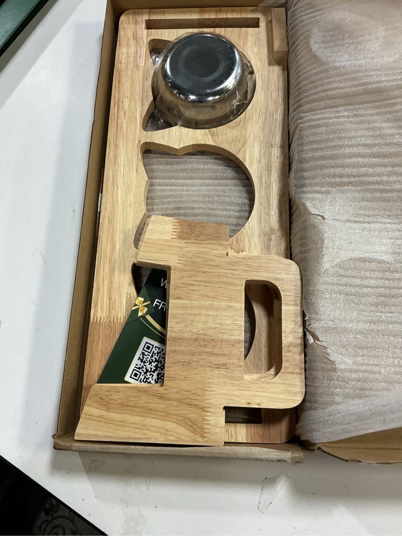 Condition photo showing Good Condition for Elevated Cat Bowls, 3 Stainless Steel Raised Cat Bowls with Stand, 15°Tilted Cat Feeding Station, Cat Food and Water Bowl Set for Small Cat, Anti Vomitting, Whisker Fatigue, Dishwasher Safe (Natural)