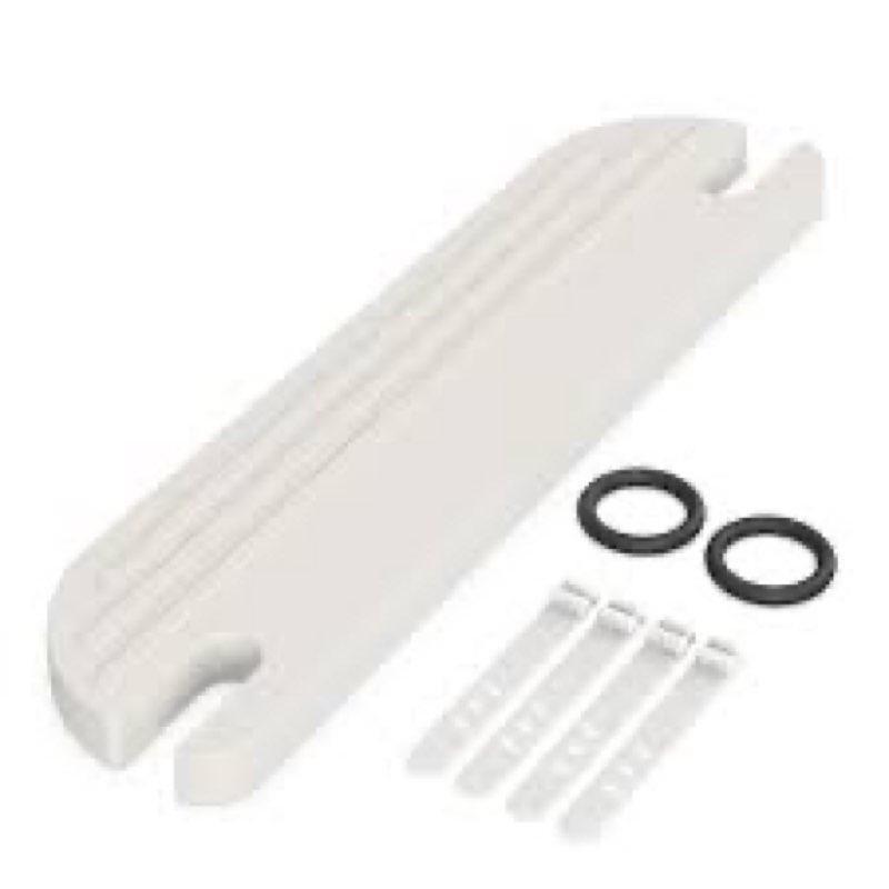 white ikea high chair foot rest, compatible with antilop chairs | adjustable, reversible & non-slip footrest for ikea chair - made with durable polypropylene - antilop accessories
