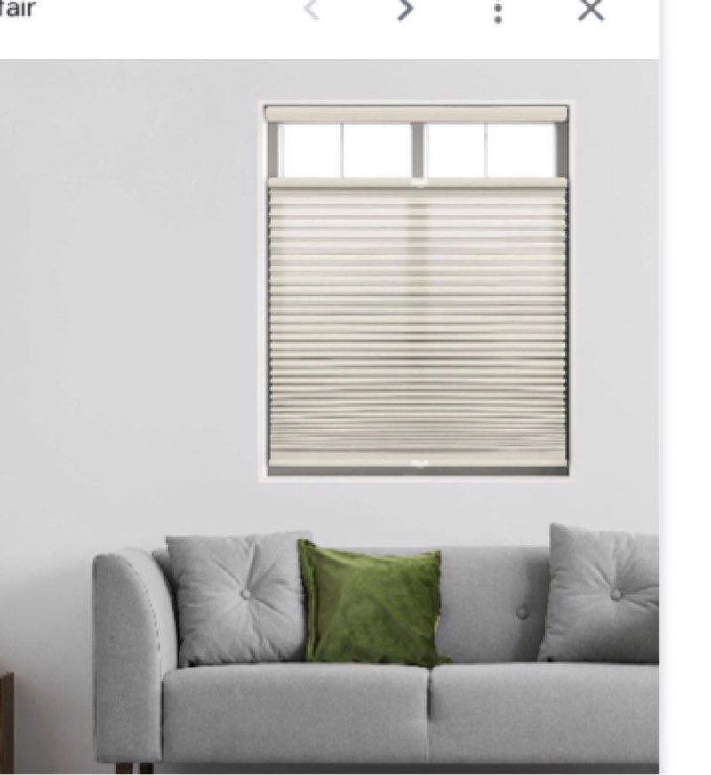Semi sheer light filtering top down bottom up cellular shaden