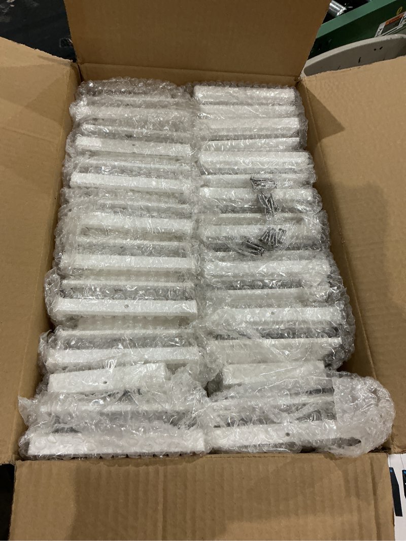 Condition photo showing Good Condition for solar post cap lights outdoor 16pack, waterproof fence post solar lights for 4x4 5x5 6x6 wood/vinyl posts, white deck post lights with 2 color modes decorate garden patio porch backyard white 16