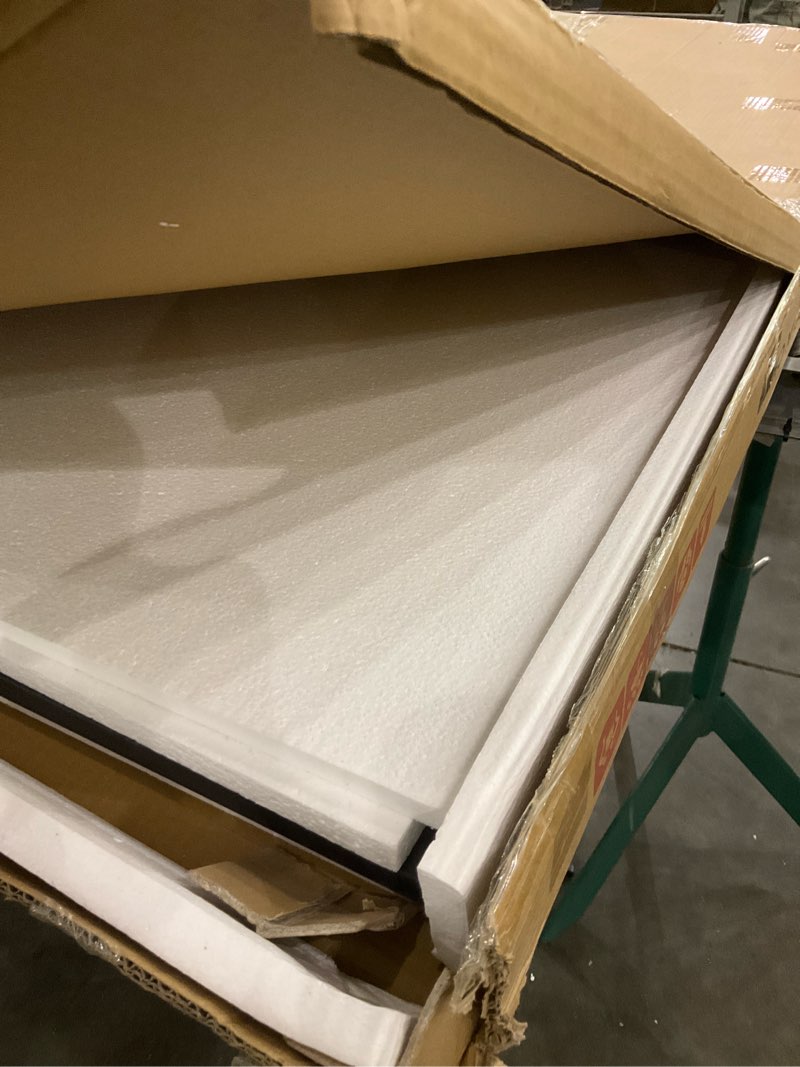 Clikuutory Washer Dryer Countertop, Melamine Countertop with Edge Rails - 27.5" Depth x 54" Width La