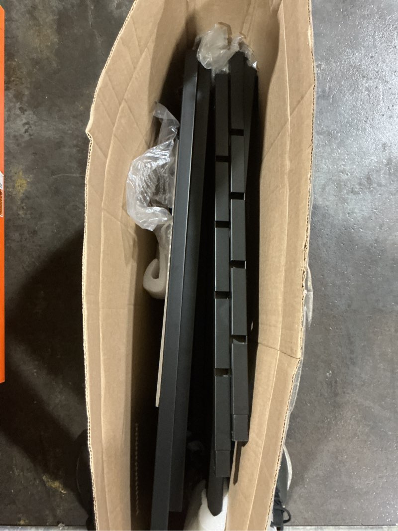 Condition photo showing As Is for (Similar to stock photo) Camping Table with Mesh Desktop, Lightweight & Portable Small Folding Grill Table, Height Adjustable Metal Outdoor Table for Camp, Cooking, BBQ, RV, Picnic-2 FT Black S: 23.62\"L x 15.75\"W x 10.6\"H/22\"H