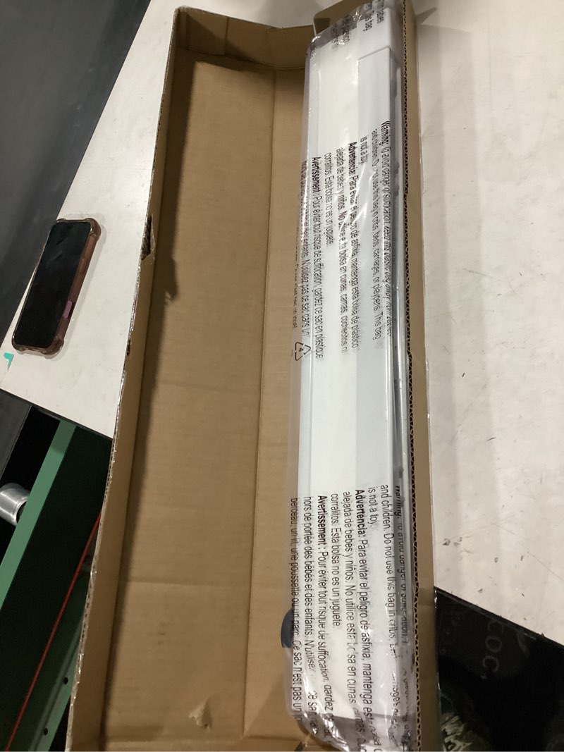 Condition photo showing New/Like New for LazBlinds Cordless Cellular Shades, No Tools No Drill Light Filtering Honeycomb Shades Pleated Blinds for Windows, 22 1/2'' W x 64'' H, White Light Filtering-white 22 1/2'' W x 64'' H