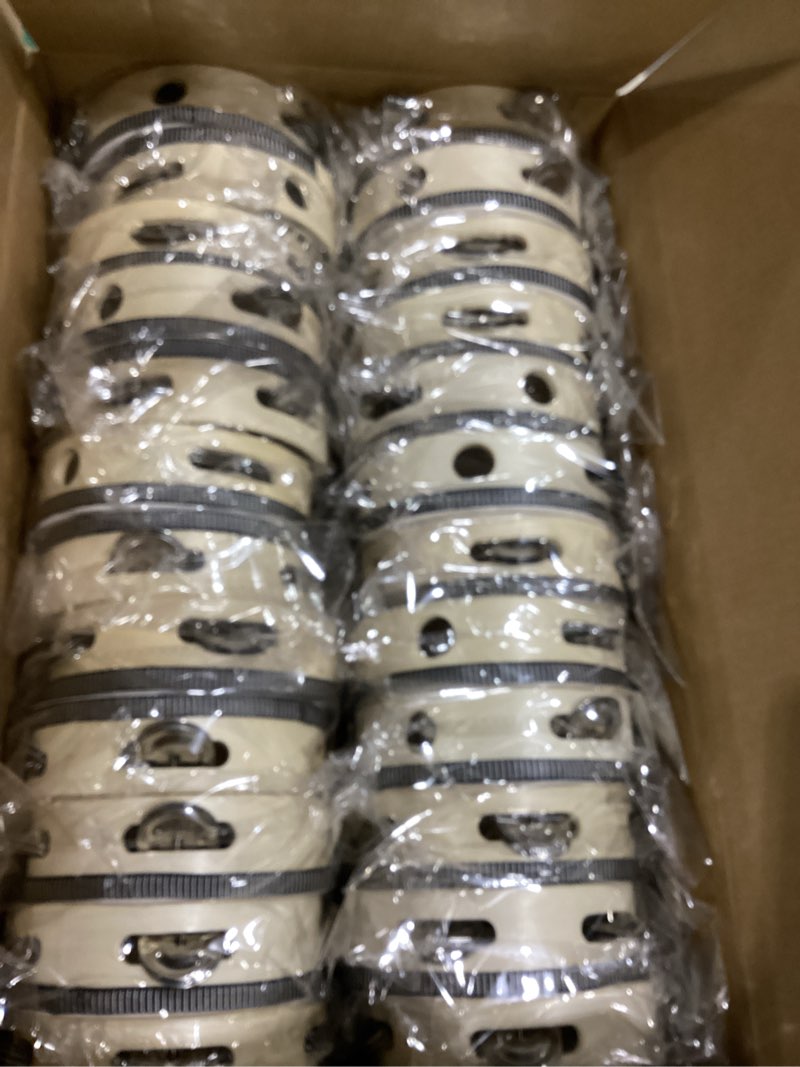 Condition photo showing Good Condition for 24 set 6 inch tambourine for adults wooden hand held drum with metal jingles, gift tags, white i love you printed ribbon percussion gift musical instrument for church wedding party favor(black) 6 inch black