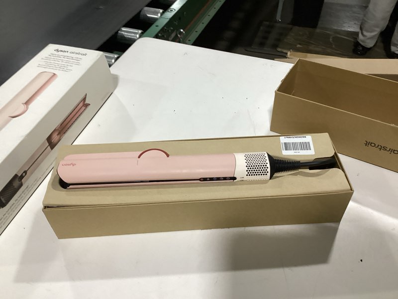 Condition photo showing As Is for Dyson Airstrait™ Straightener, Wet to Dry Hair Straightener, No Heat Damage, No hot Plates, All Hair Types Ceramic Pink