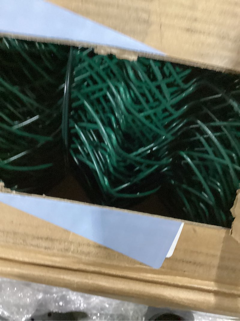 Condition photo showing New/Like New for Amagabeli PVC Green Vinyl Coated Galvanized Steel Chain Link Fence Fabric 36inch x 82ft 13Gauge Diamond Mesh Wire Fencing Roll for Residential Commercial Property Protection Security Athletic Field