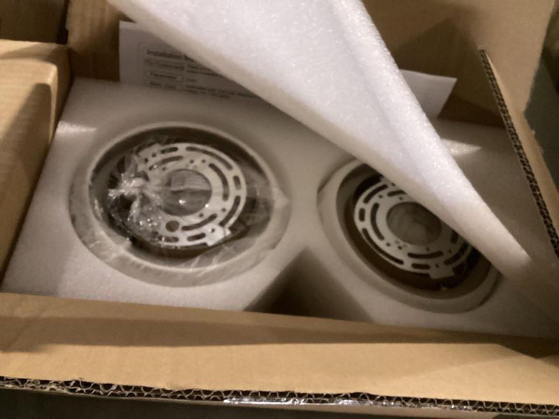 Condition photo showing New/Like New for 2 Pack Ceramic Gold Semi Flush Mount Ceiling Light Vintage Hallway Light Fixtures, Modern Small Ceiling Mount Light Lamp for Hall Kitchen Entryway Passway Porch Foyer Gold Set of 2 Pack