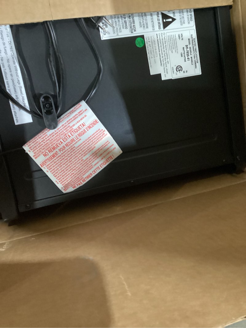 Condition photo showing As Is for duraflame duraflame infrared quartz electric fireplace stove heater