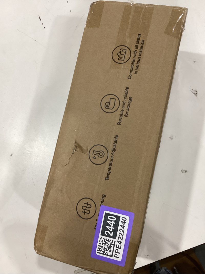 Condition photo showing Good Condition for Warming Mat For Food Extra Large- 36"x16" Electric Warming Trays for Buffets Party, Food Warmers For Thanksgiving, Christmas House Warming Gift, Portable Heating Mat with 9 Temp Settings & 6H Timer 2XL Large: 35“x16" Gray