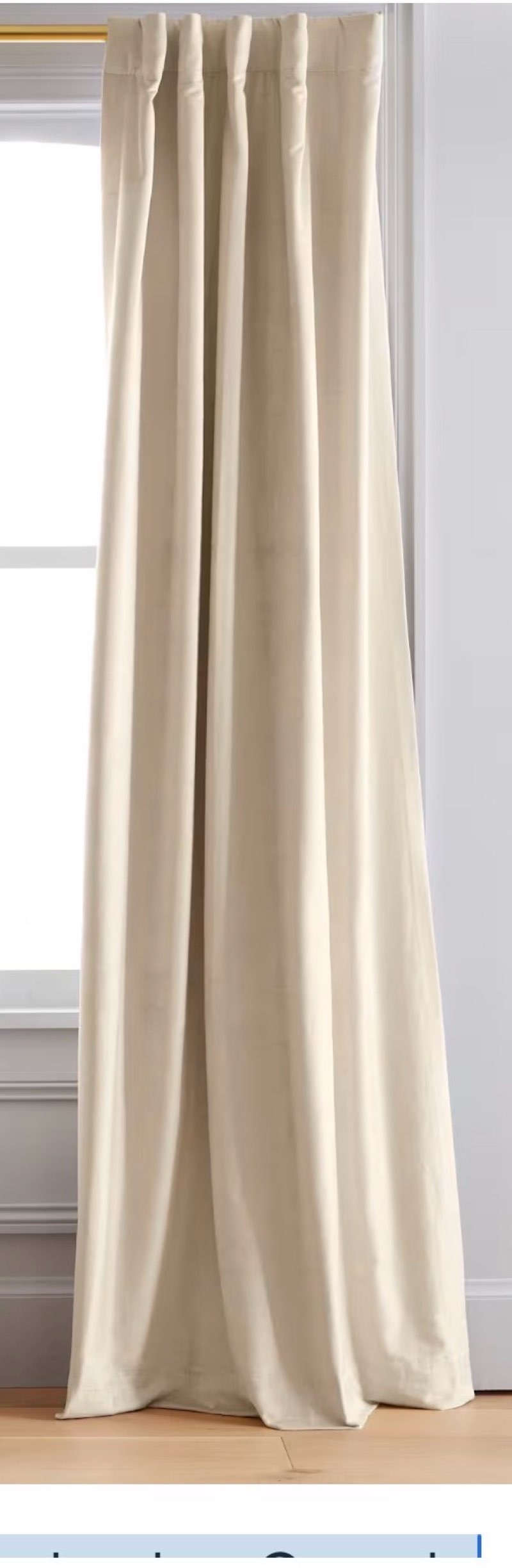 quince luster velvet room darkening curtain 48x48 1 pcs 