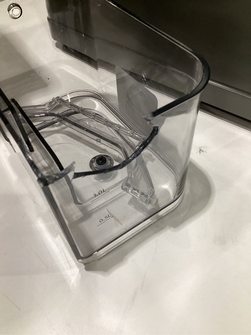 Black Coffee maker, MODEL UNKNOWN, USED, NOT TESTED, DAMAGED