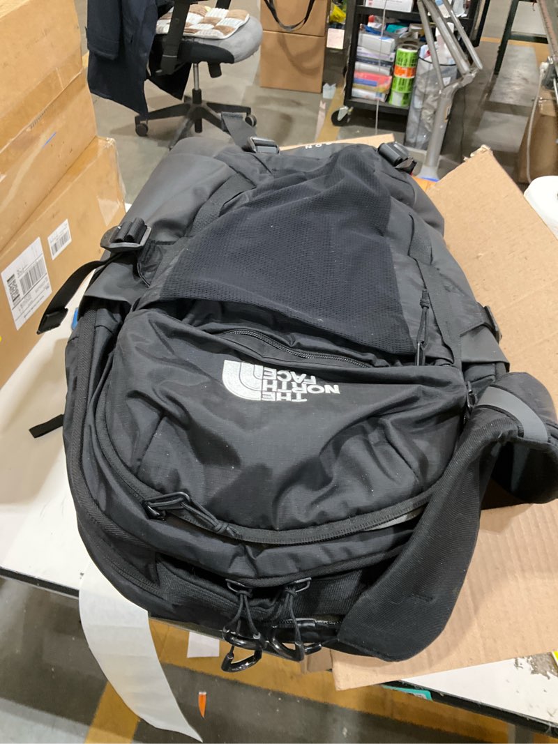 Condition photo showing As Is for The North Face Recon Everyday Laptop Backpack | Daypack with Water Repellent Finish, 16" Laptop Sleeve, 2 Water Bottle Pockets, TNF Black/TNF Black-NPF, One Size One Size Tnf Black/Tnf Black-npf