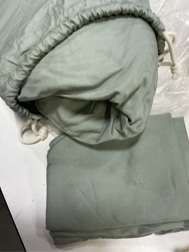 Condition photo showing As Is for bamboo sheet set, queen, eucalyptus