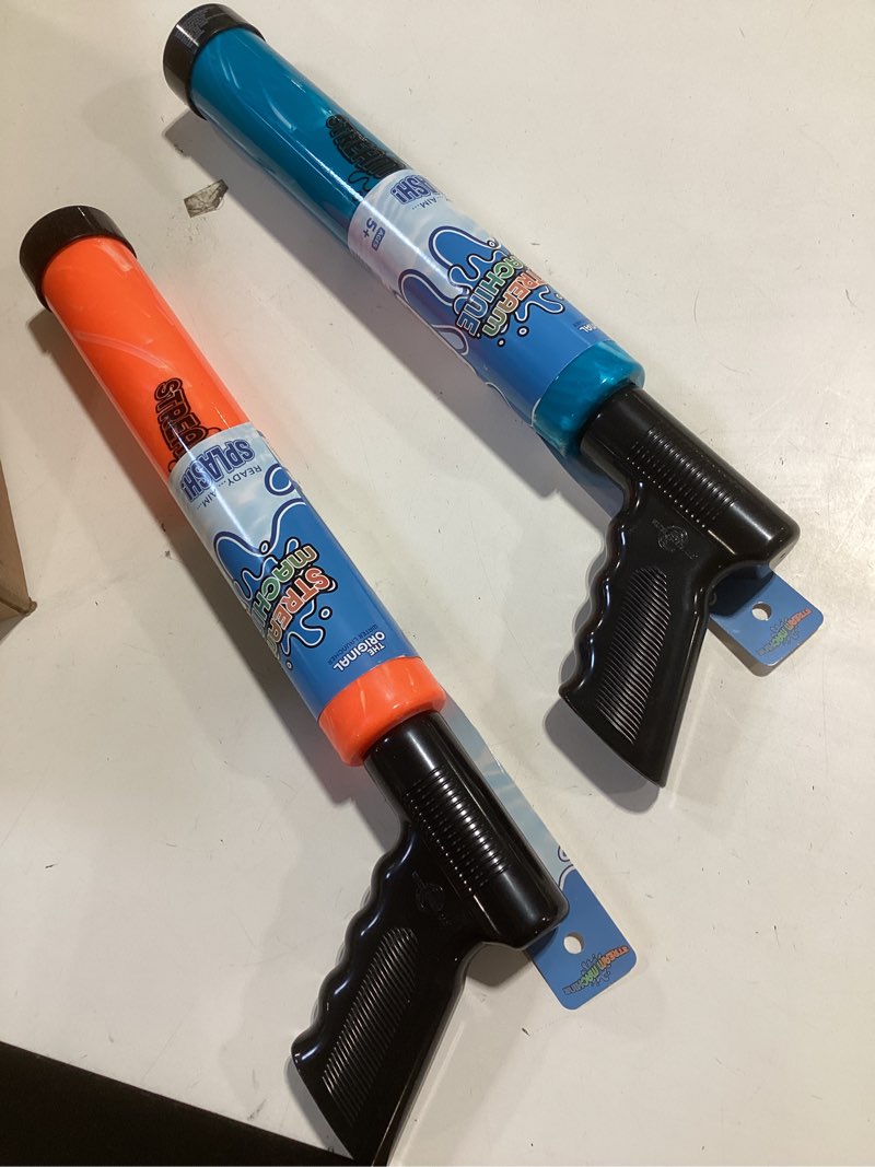 stream machine tl-600 water blaster 2 pack, water gun squirt gun set, hydrobolic water launcher, sho