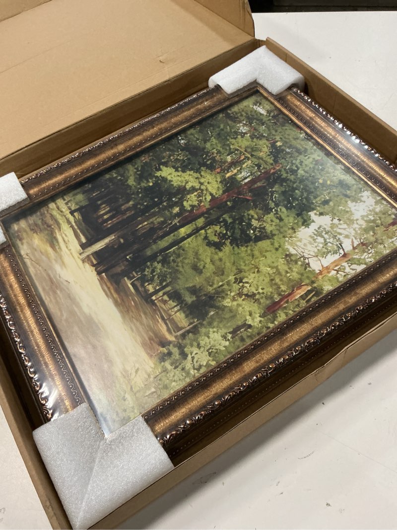 Condition photo showing Good Condition for 11x14 gold picture frame, ornate vintage picture frames for wall or tabletop display, 11 x 14 photo frame gold with real glass, display poster 8x10 with mat or 11x14 without mat for antique déco