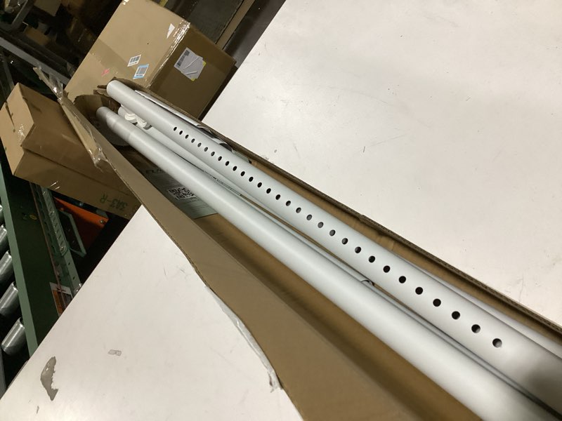 Condition photo showing Good Condition for tension curtain rod by ezfurni, 42 to 160 inch, extra long tension rod for windows, heavy duty adjustable curtain rods for windows, room divider curtain rod, tension rods for bathroom, anti-slip,white white 42-160