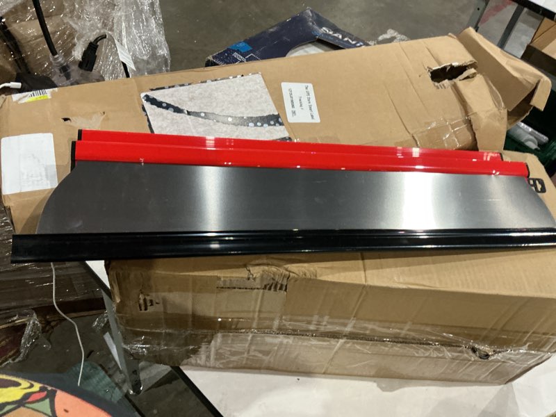 Condition photo showing Good Condition for 24 in. stainless steel drywall skimming blade with ergonomic grip and replaceable semi circular design