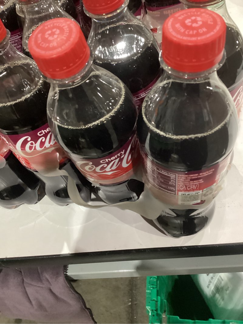 Condition photo showing New/Like New for Coca-Cola Cherry Soda Soft Drink, 16.9 fl oz, 6 Pack