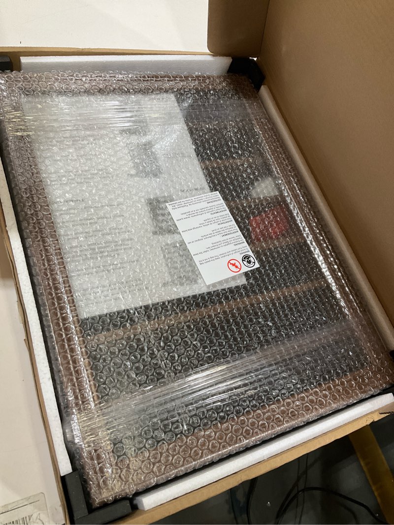 Condition photo showing Good Condition for 7 Rows Challenge Coin Display Case with HD Tempered Glass - Wall Mountable, Holds 100 Coins, Medal Display Cabinet Military Shadow Box with Removable 2-Groove Shelves, Poker Chips Holder, Rust Brown