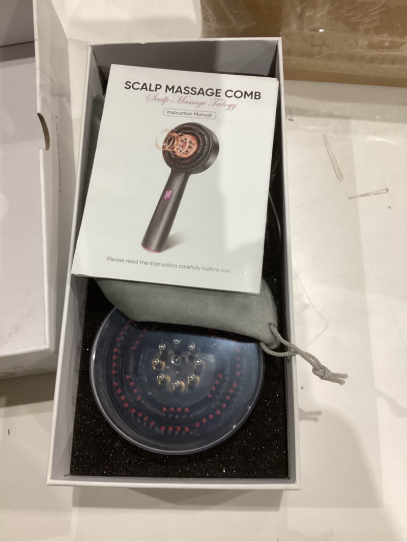 Condition photo showing As Is for 3 in 1 Scalp Massager Hair Growth Hair Oil Applicator,Electric Scalp Brush for Home,IPX7 Waterproof Electric Head Massager