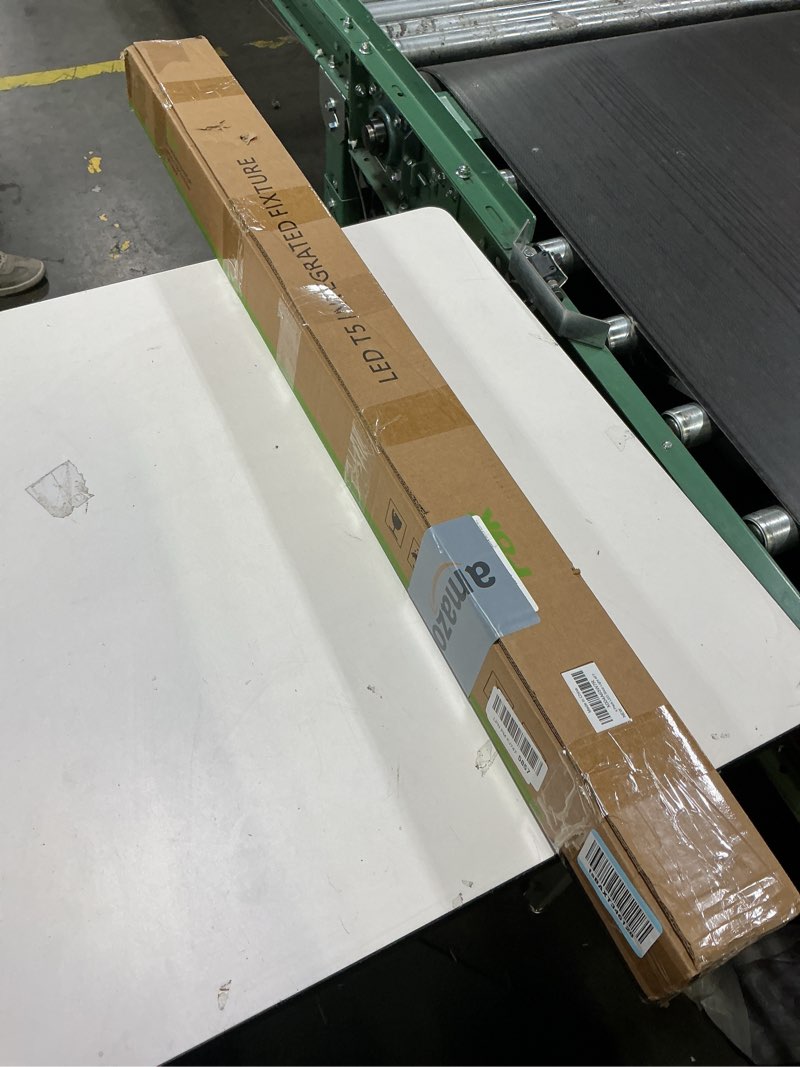 Condition photo showing New/Like New for Pak 4FT LED Shop Lights, 2300LM 6500K Cool White, 20W Energy Efficient Linkable Ceiling and Under Cabinet Lighting, T5 Integrated Utility Fixture for Garage, Workshop, Basement, FCC Certified, 4 Pack White 4FT 6500K-4 Pack