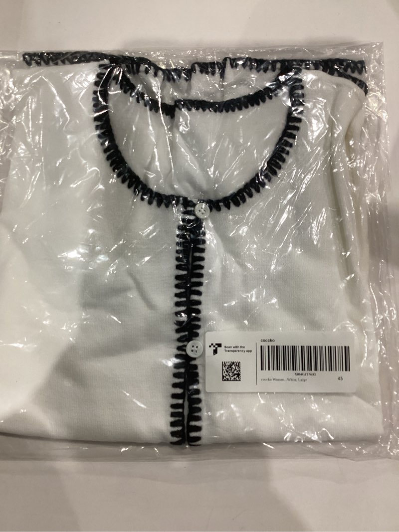 Condition photo showing New/Like New for Womens Sweater Vest Top Trendy Summer Outfits 2025 Sleeveless Button Down Crop Knit Tank Tops White Medium