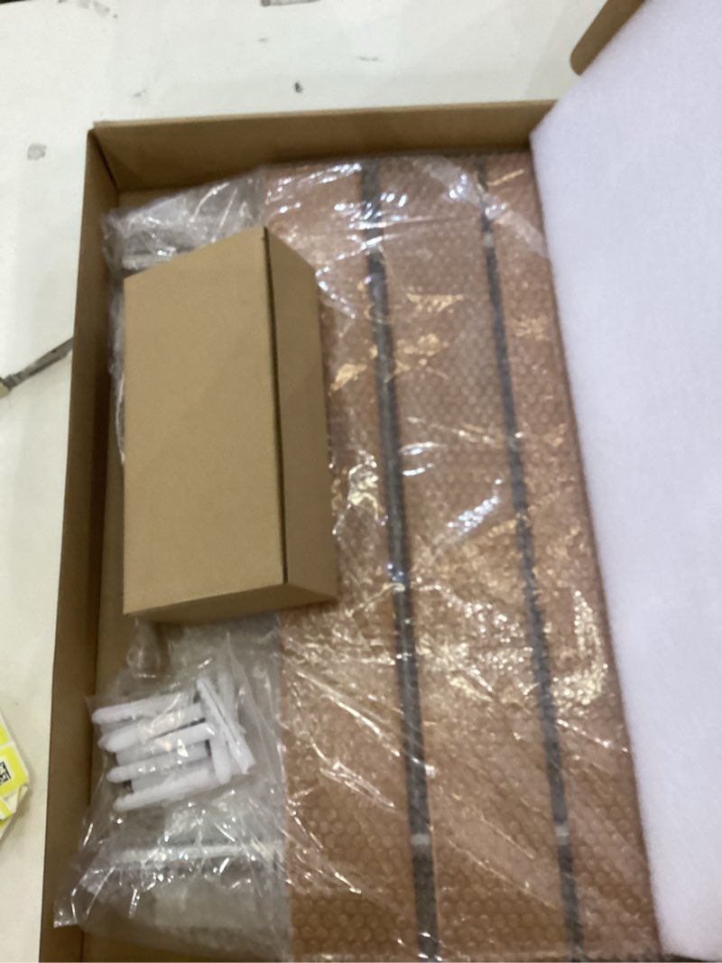 Condition photo showing New/Like New for 20 Inch Folding Teak Shower Bench - Wall Mounted Space-Saving Shower Seat for Elderly & Adults, Brushed Nickel Cover, 400lb Weight Capacity, Ideal for Shower, S