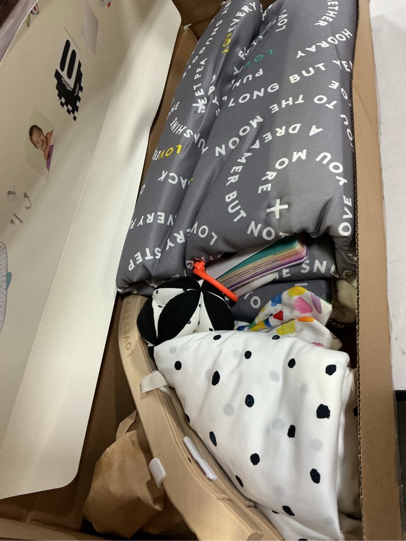 Condition photo showing Good Condition for lovevery | the play gym | award winning for baby , stage-based developmental activity gym & play mat for baby to toddler