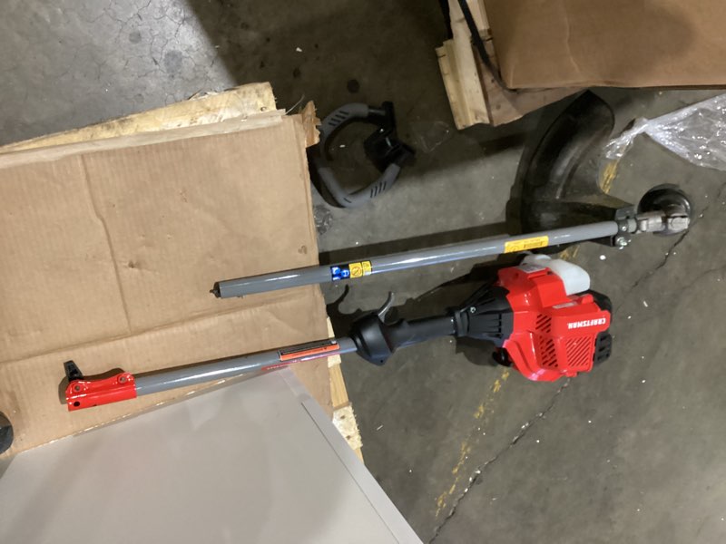 Condition photo showing As Is for craftsman ws2200 25-cc 2-cycle 17-in straight shaft attachment capable gas string trimmer