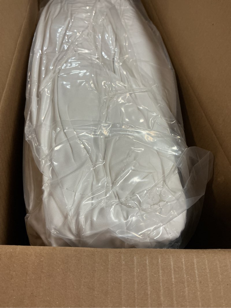Condition photo showing New/Like New for three geese white goose feather & cotton pillows king size set of 2 - soft 600 thread count 100% cotton, medium firm,soft support,white solid king (pack of 2) white