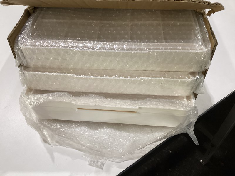 Condition photo showing New/Like New for Closet Organizers and Storage 70Qt 3 Pack Stackable Storage Bins with 1 Lid Closet Organizer Boxes for Clothes Foldable Storage Box for Clothes/Office Supplies/Snacks