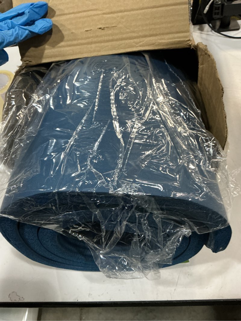 Condition photo showing Good Condition for retrospec solana yoga mat 1" thick w/nylon strap for men & women - non slip exercise mat for home yoga, pilates, stretching, floor & fitness workouts ocean blue 1 inch