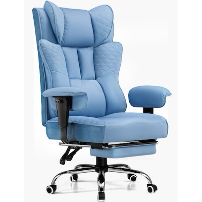 (Model CH610/CH810 )GTPLAYER Blue Big and Tall Office Chair Deluxe Embossing Designed Ergonomic