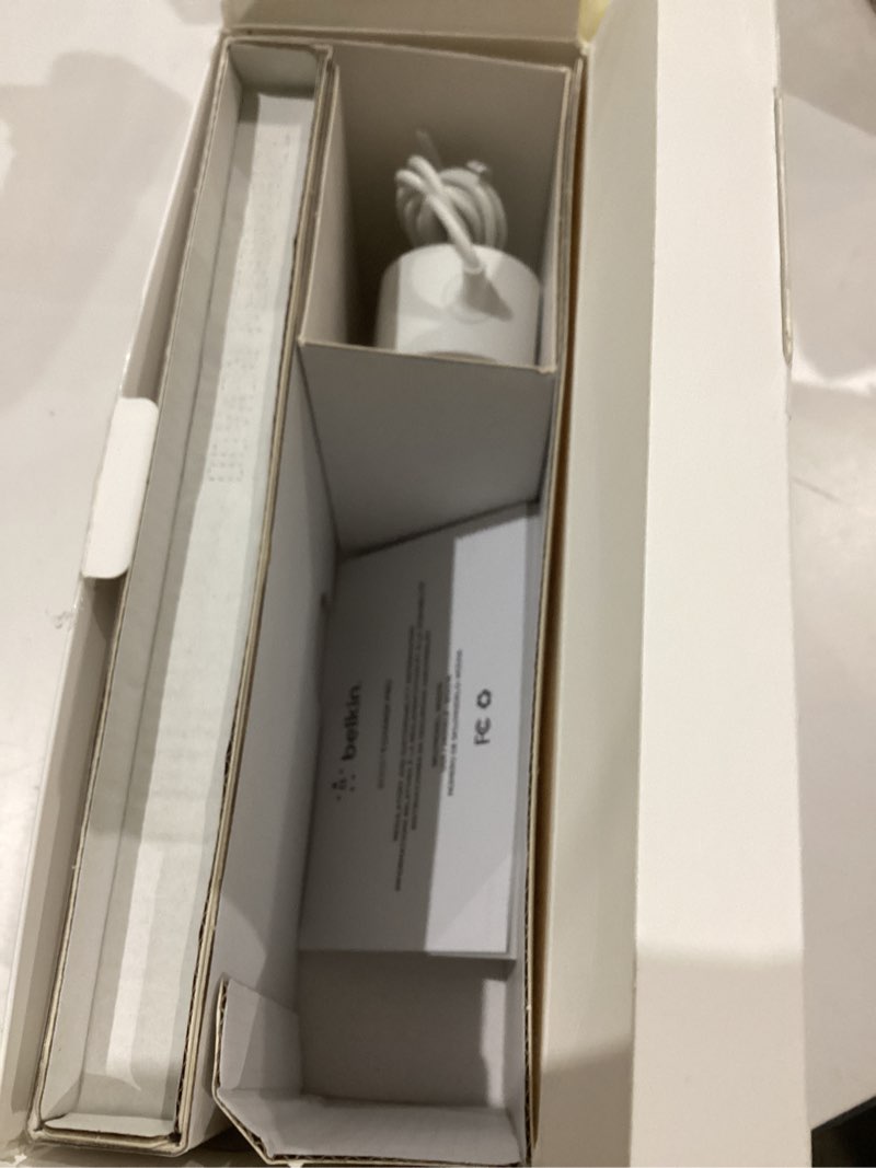 Condition photo showing Good Condition for Belkin MagSafe 3-in-1 Wireless Charging Pad - Fast Charging for Apple Watch, iPhone 17, 16, 15, 14 Series, AirPods, & More - MagSafe Charging Station for Multiple Devices White (Certified Refurbished) Black Certified Refurbished