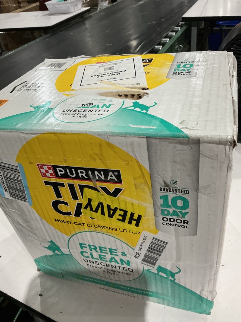 Condition photo showing New/Like New for purina tidy cats free and clean unscented cat litter - 38 lb. box 38 pound (pack of 1)