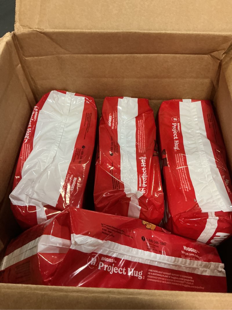 Condition photo showing Good Condition for Huggies Size 4 Diapers, Little Movers Baby Diapers, Size 4 (22-37 lbs), 150 Count (4 Packs of 25), Packaging May Vary Size 4 150