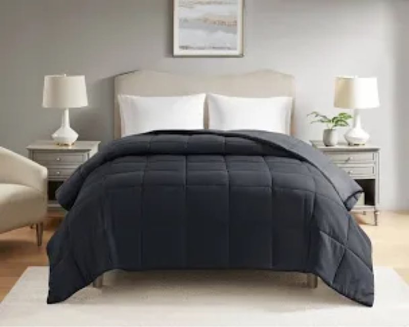 black comforter