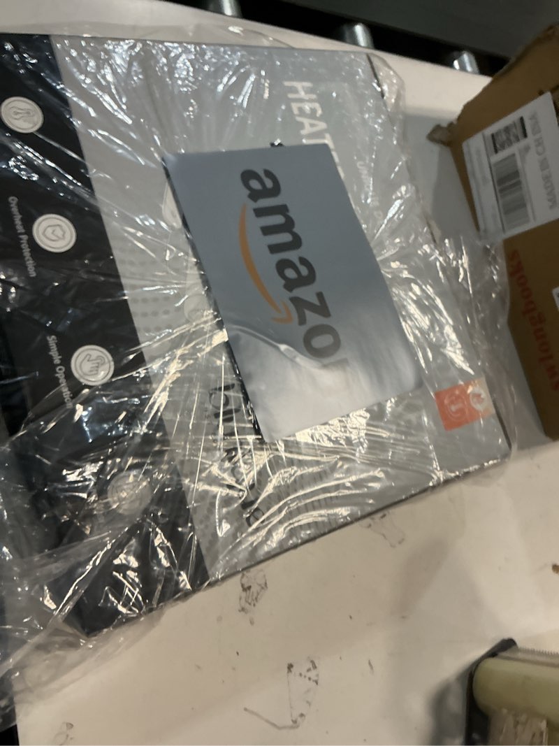 Condition photo showing New/Like New for Heated Blanket Electric Blanket Throw - Fast Heating Blanket Throw Double Sided Sherpa Ultra Soft Cozy with 10 Heating Levels & 2-10 Hours Auto Off, Mashine Washable, 50 x 60 Inches, Green Green Throw