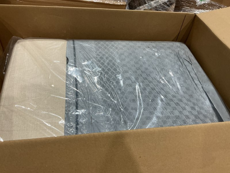 Condition photo showing Good Condition for 1 ))))couch back cushions pillows, wedge pillow for couch & bed, back lumbar support pillow, high-density foam backrest cushion with linen cover for back pain relief 28''x19.2''x6'' light beige