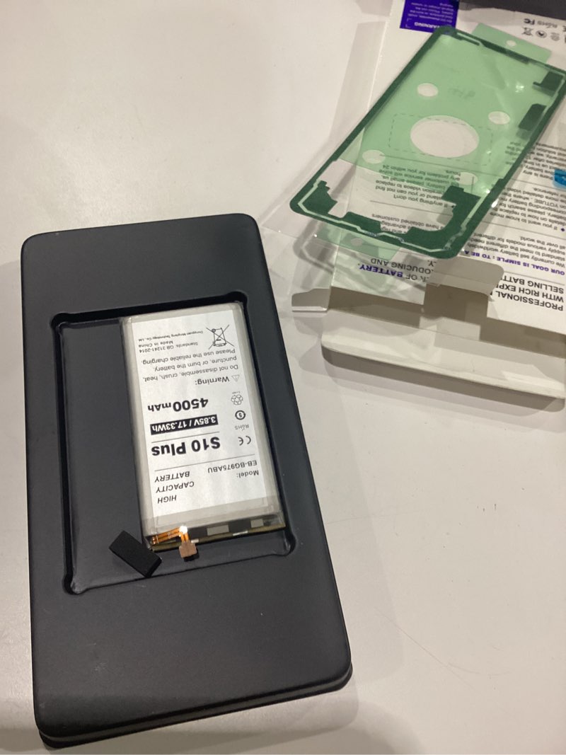 Condition photo showing New/Like New for replacement for samsung galaxy s10 plus battery,4500mah high capacity compatible with samsung galaxy s10 plus model (sm-g975f g975u g975w g975u1 g9750 g975n) with tool kits,eb-bg975abu