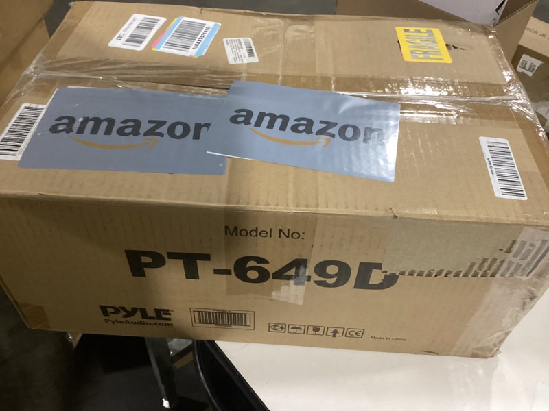 Condition photo showing As Is for PyleUsa Dual Cassette Deck | Music Recording Device with RCA Cables | Removable Rack Mounting Hardware | CrO2 Tape Selector | Built-in 3 Digit Tape Counter - 110V/220V