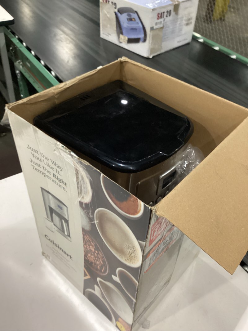 Condition photo showing Good Condition for cuisinart 12-cup coffee maker, programmable perfectemp thermal carafe coffee machine with 1-4 cup setting, brew strength control and brew pause, stainless steel, dcc-3400nas, silver